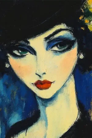 Woman 9 - Kees van Dongen ( inspiratie) Laatste Versie